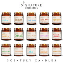 Scentury Autumn Glow wax texture shows smooth pour for a clean burn