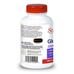 Schiff Glucosamine 2000mg label close-up with Hyaluronic Acid.