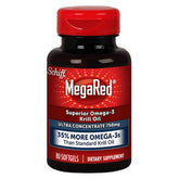Schiff MegaRed krill oil softgels bottle with high absorption omega-3