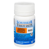 Schuessler Silica-100 tablets bottle for daily skin, hair, and nails support.