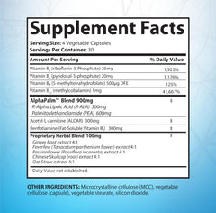SciatiEase capsules in blister pack for convenient two-capsule dosing with meals.