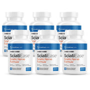 SciatiEase bottle displaying label for sciatic nerve support and easy daily use.