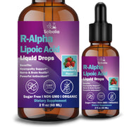 Scibalia R-ALA 600mg bottle shown for daily nerve support and antioxidant potential.