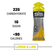 Science in Sport energy gel lemon-lime pack for on-the-go fueling without extra water.