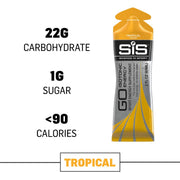 Science in Sport energy gel tropical pack 6x2oz for endurance fueling on the move