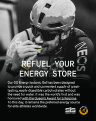 Science in Sport GO isotonic energy gel pack 7 serve view illustrating water-free energy delivery