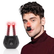 Scienlodic nasal red-light device applying near the nose for potential comfort.