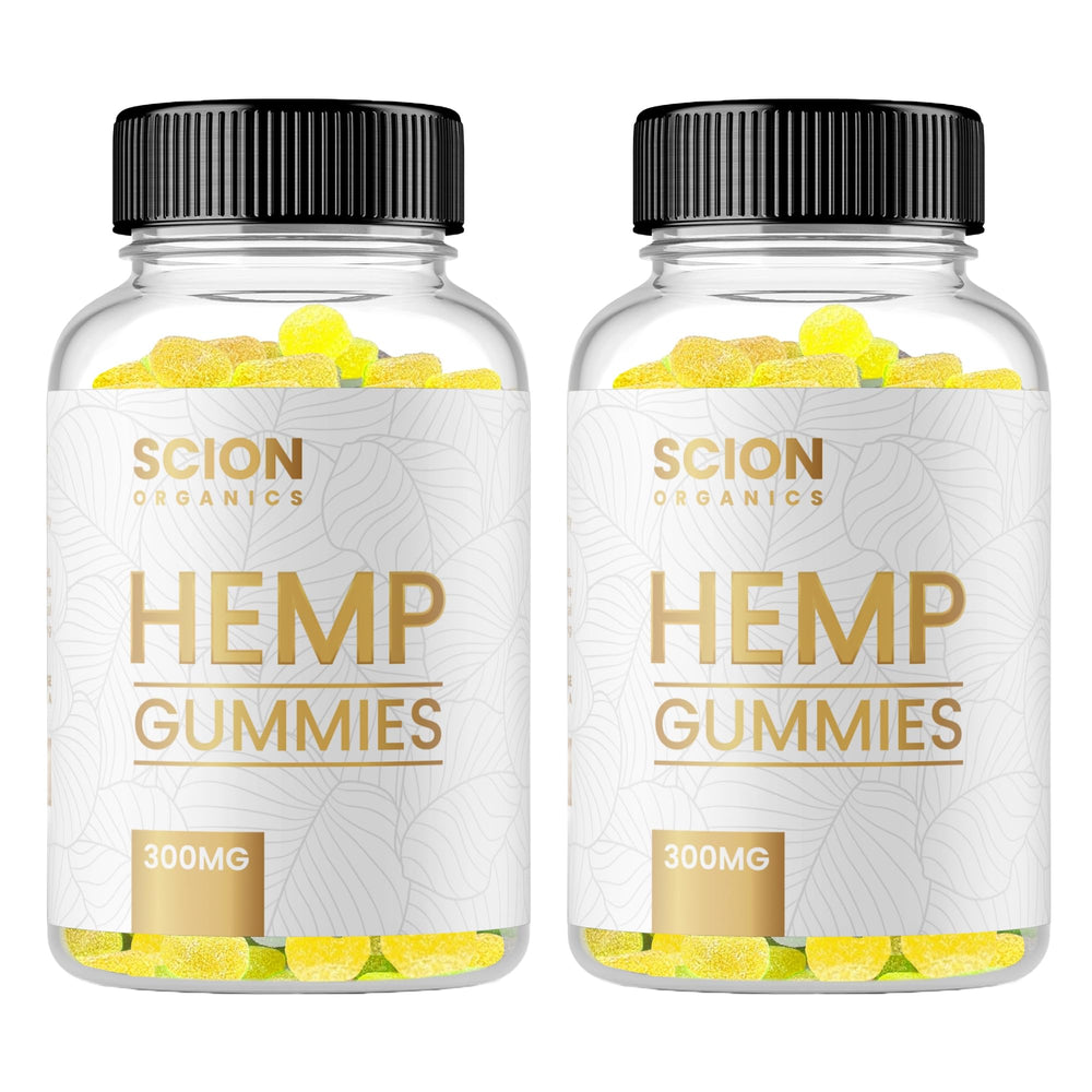 Scion Organics hemp gummies raspberry flavor for daily joint support