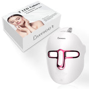 SDKWDH face mask on face for at home red light therapy and relaxation