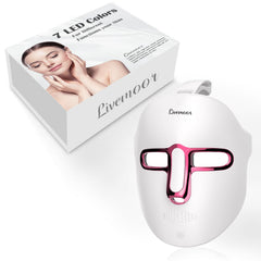 SDKWDH face mask on face for at home red light therapy and relaxation