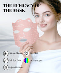 SDKWDH seven-colors LED face mask enabling customizable color therapy routines