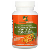 SeabuckWonders sea buckthorn oil bottle promoting skin hydration and nourishment.