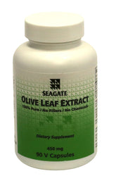 Seagate Olive Leaf Extract bottle highlighting purity and natural antioxidants for daily wellness.