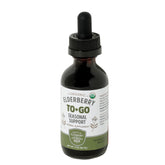 Seattle Elderberry to-Go bottle pour for on-the-go immunity support