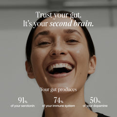 SecondKind Mood Balance capsules on white background for daily calm and focus.