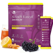 Secret Forest ImmuniGlow packets simplify daily use for immune support.