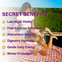 Secret Forest ImmuniGlow includes colostrum and probiotics for gut balance.