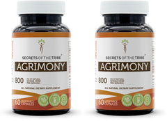 Secrets of the Tribe Agrimony 60 capsules bottle for daily use.
