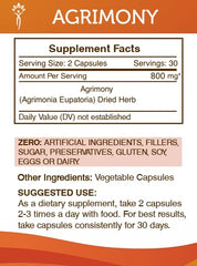 Secrets of the Tribe Agrimony capsules arranged for daily routine.