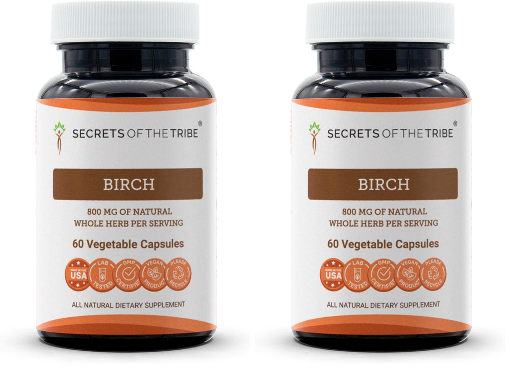 Secrets of the Tribe Birch bottle cap enables easy daily dosing.