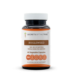 Secrets of the Tribe Bugleweed capsules packaging for easy daily use.