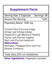 Secrets of the Tribe Carpal Secret label highlights purity and natural ingredients