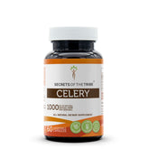 Secrets of the Tribe Celery 60 Capsules bottle for daily wellness on the go.