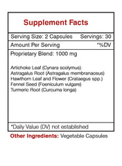 Secrets of the Tribe Cholesterol Secret capsules pack illustrates convenient daily dosing.