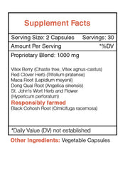 Secrets of the Tribe herbal supplement capsules closeup emphasizes easy absorption
