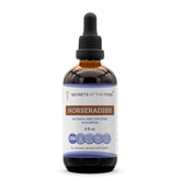 Secrets of the Tribe horseradish tincture bottle shows alcohol-free extract for daily use