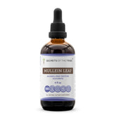 Secrets of the Tribe Mullein Leaf Extract bottle for easy daily dosing.