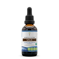 Secrets of the Tribe Sage USDA Organic bottle for daily use with clean ingredients.