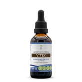 Secrets of the Tribe Vitex tincture bottle showcases alcohol-free extract for daily wellness.