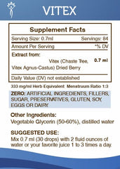 Secrets of the Tribe Vitex tincture pour demonstrates convenient daily use.