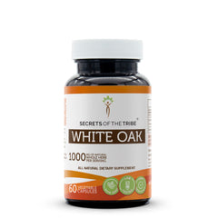 Secrets of the Tribe White Oak capsules bottle front view for daily support
