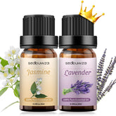 Sedbuwza lavender oil bottle in amber glass for lasting fragrance.