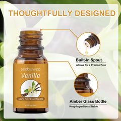 Sedbuwza vanilla diffuser mist enhancing room atmosphere.