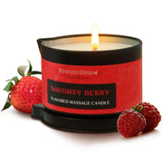 Seduction by Nature SbN candle-lit close-up shows warm oil ready for spa hydration.