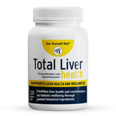 See Yourself Well total liver health bottle front shows vegan capsules for daily support.
