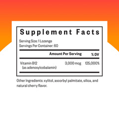 Seeking Health Adenosylcobalamin lozenges display emphasizes easy daily dosage