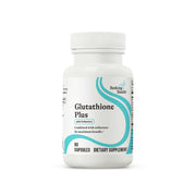 Seeking Health Glutathione Plus bottle with compact capsules for daily support.