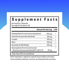 HistaminX capsules closeup highlighting convenient daily dosage