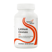Seeking Health Lithium Orotate bottle front for brain health support.
