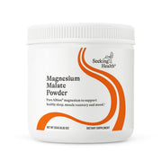 Seeking Health magnesium malate powder bottle for bone and muscle support.