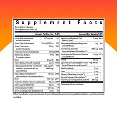 Seeking Health Multivitamin One back label highlights bioavailable B12 and zinc