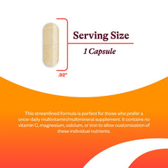 Seeking Health Multivitamin One capsules in bottle for daily intake