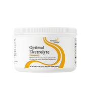 Seeking Health Optimal Electrolyte orange tub ready for daily hydration.