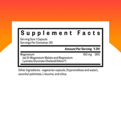 Seeking Health Optimal Magnesium capsules closeup for easy dosing and bioavailability.
