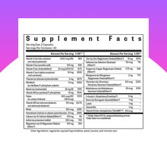 Seeking Health Prenatal Essentials MF capsules close-up highlighting zinc and B vitamin support