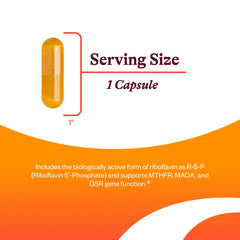 Close-up label detail of Seeking Health Riboflavin ingredients.